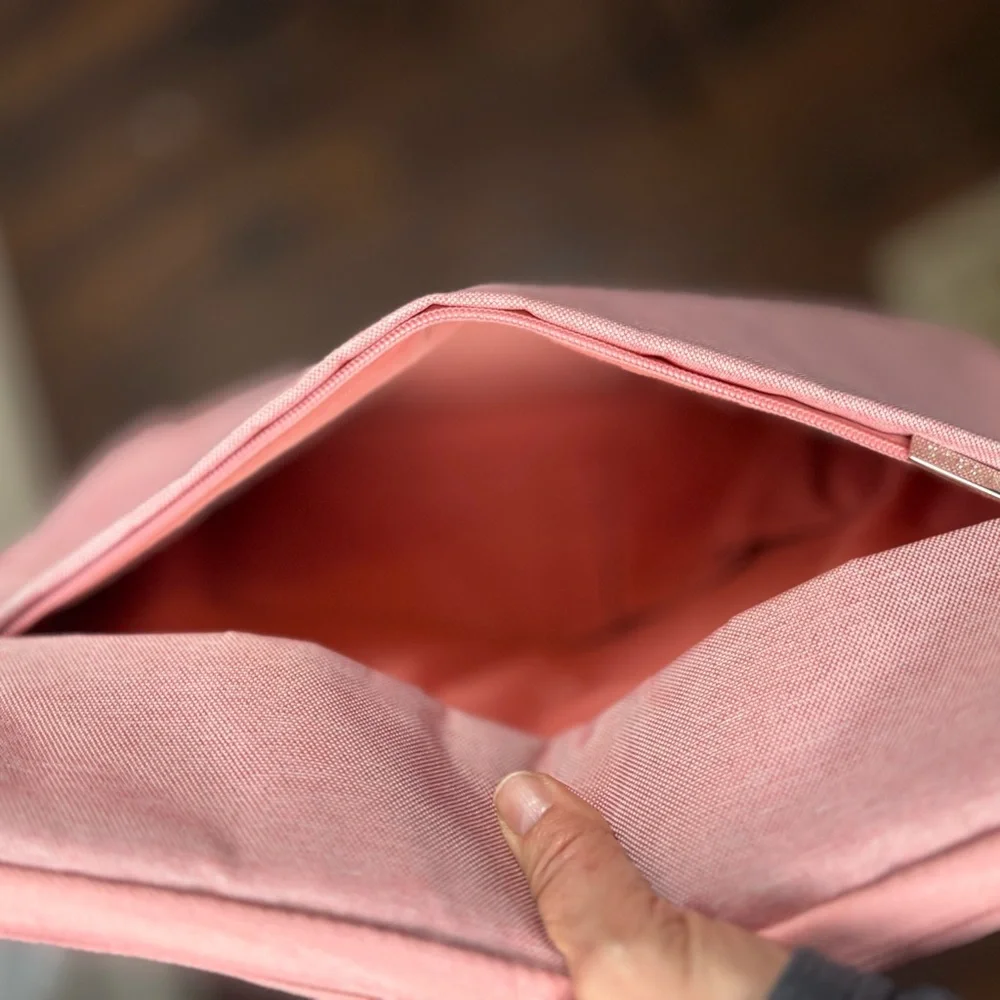Voova Large‎ Pink Laptop Bag Fleece Lined Sturdy